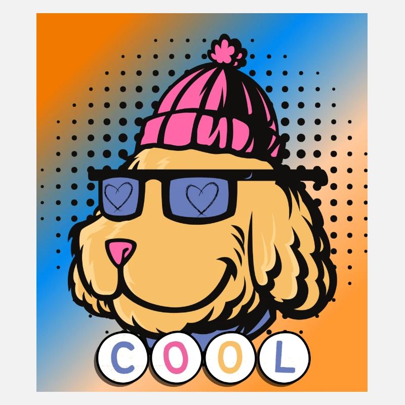 Chien cool. Animaux
