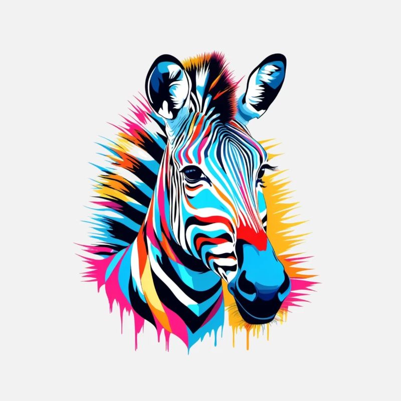 Buntes Zebra