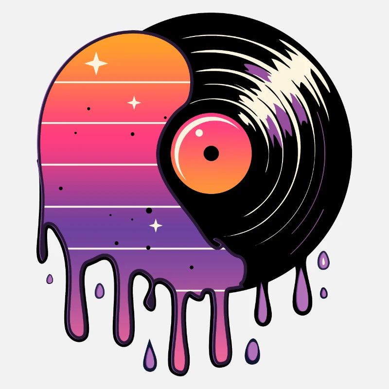 Disque vinyle cosmique