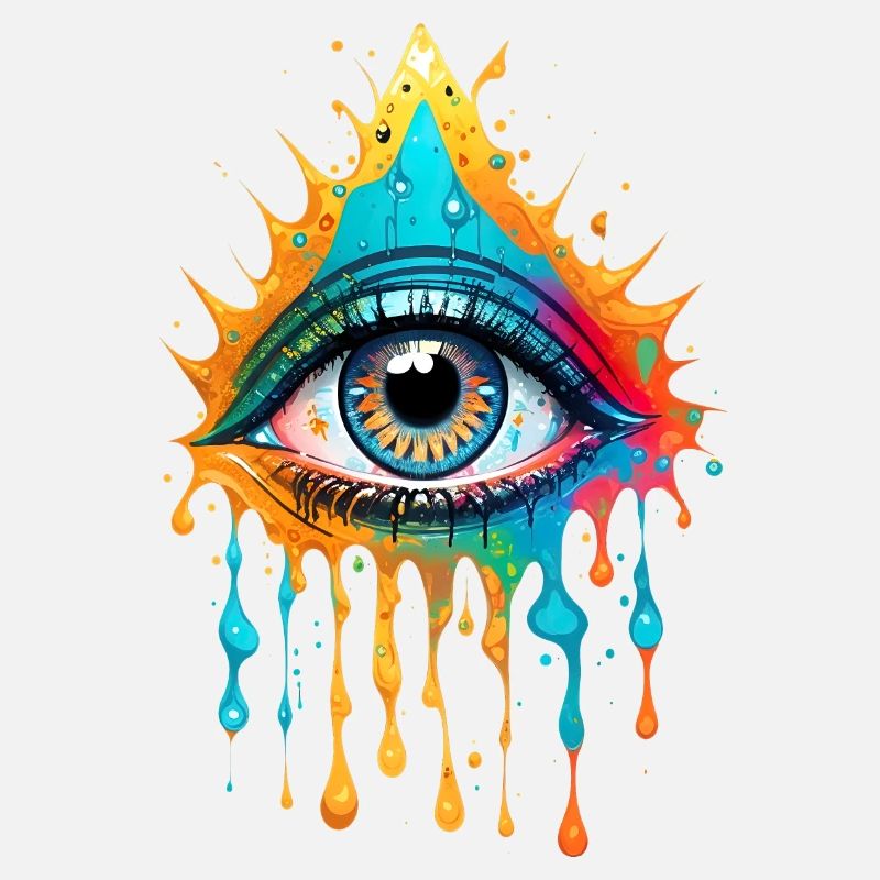 Conception d’œil d’éclaboussure de peinture