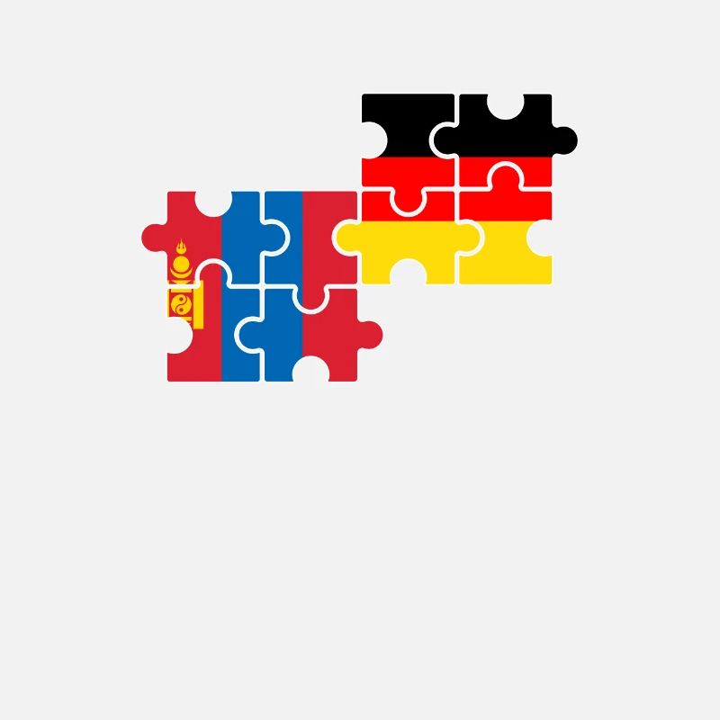 Mongolei Deutschland Flagge Deutsch Mongolisch