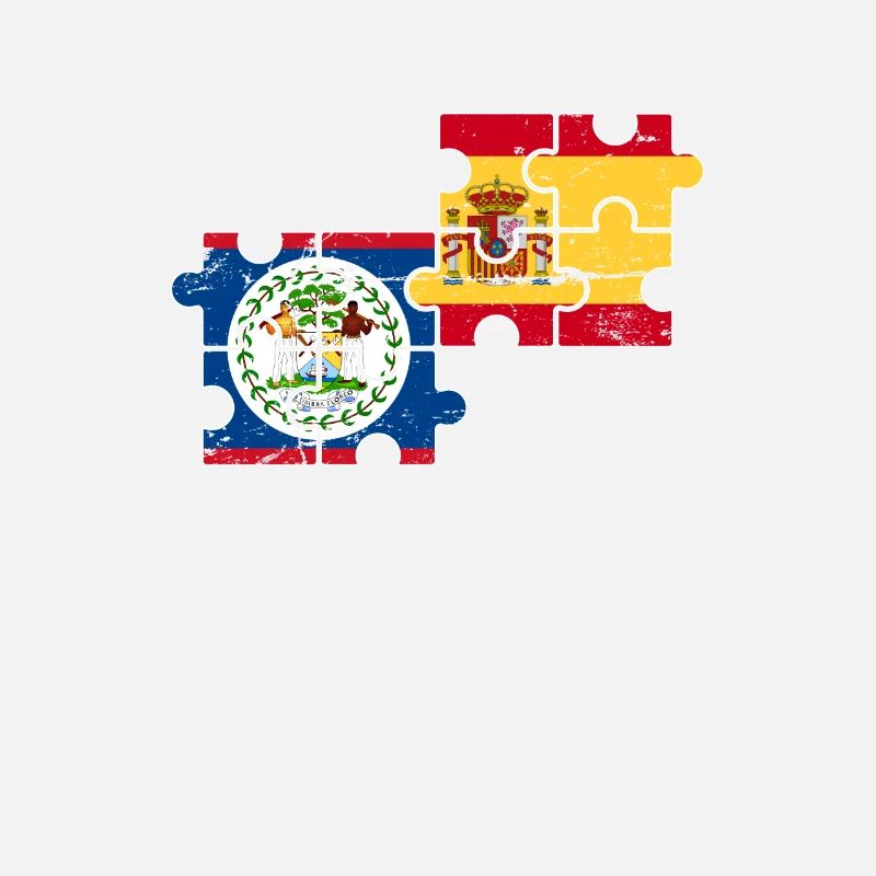 Belize Espagne Vintage Drapeau Belizer
