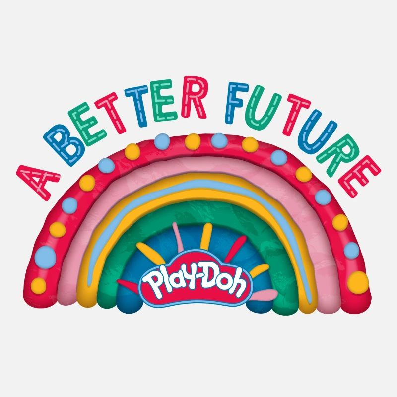 Play-Doh A Better Future Slogan Avec Arc-En-Ciel