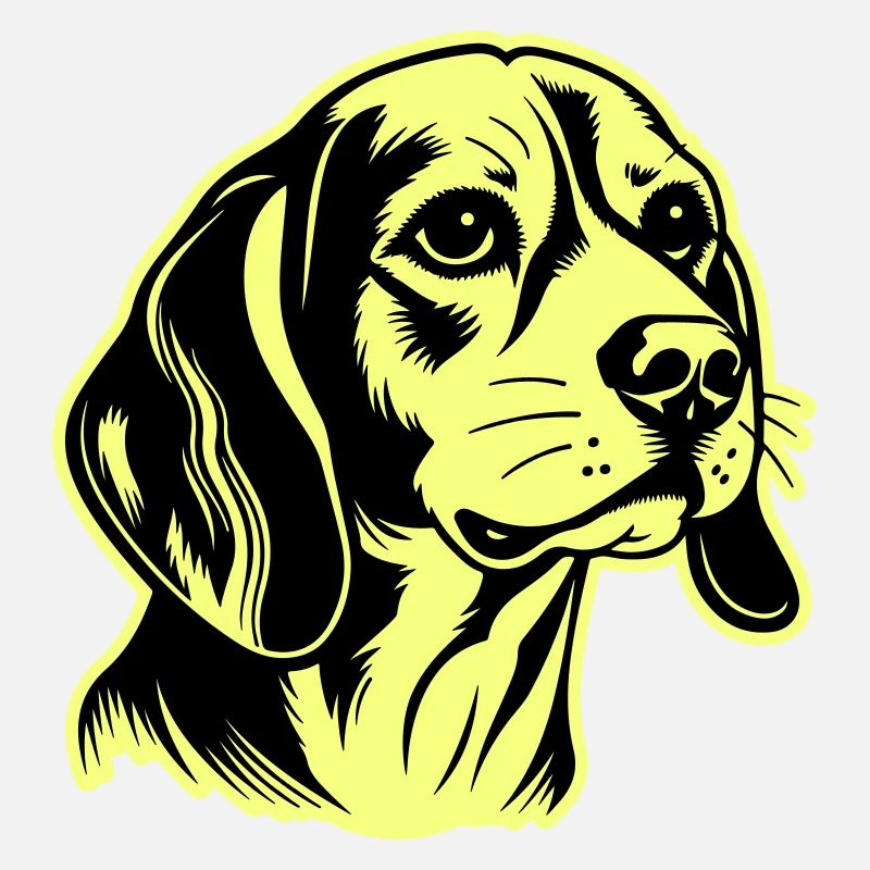 Tête de chien Beagle
