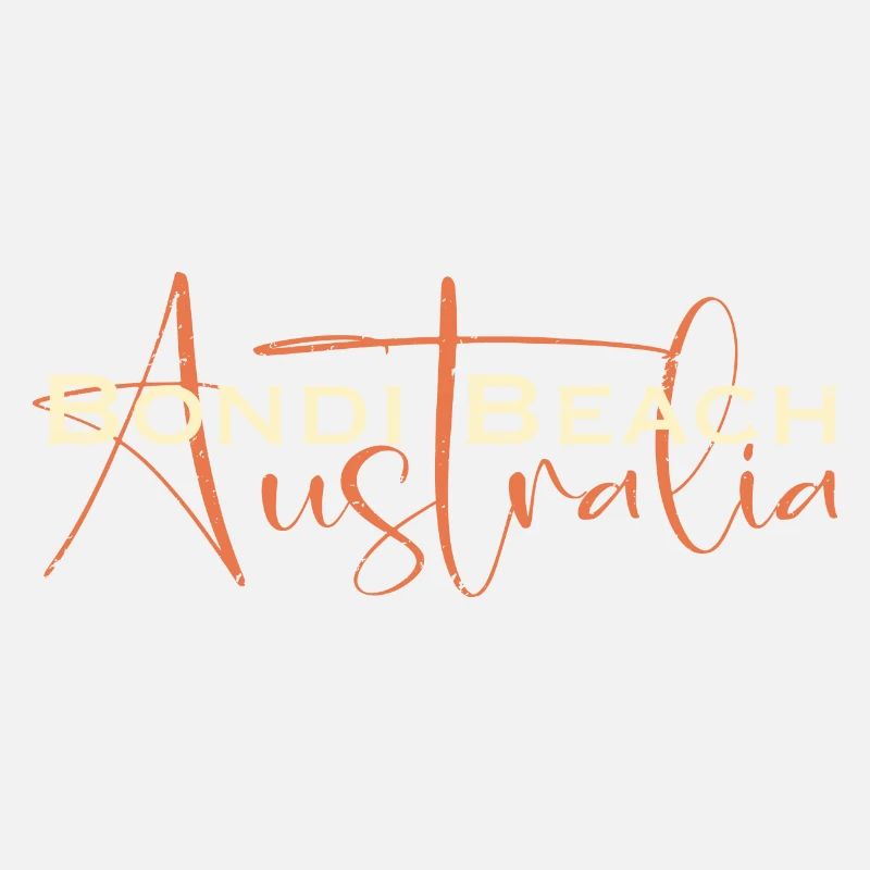Bondi Beach Australia vintage style