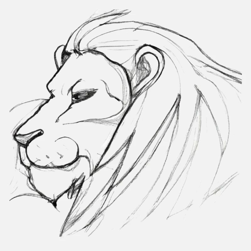 Lion drawing