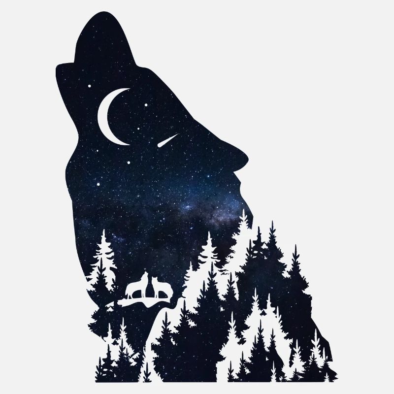 Wolf silhouette Galaxy