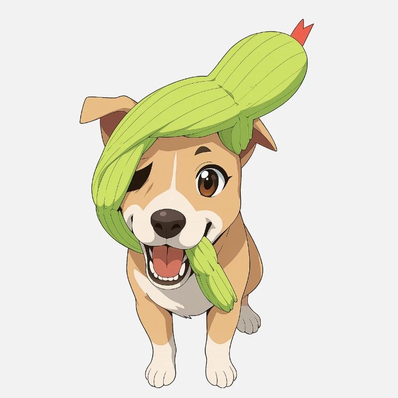 Charming Dog with Toy Snake