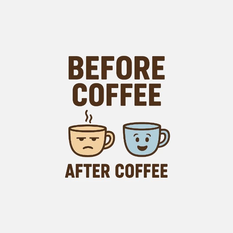 before coffee after coffee