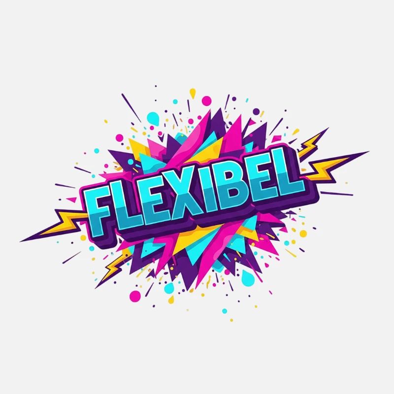 Flexibel Comic Neon Explosion