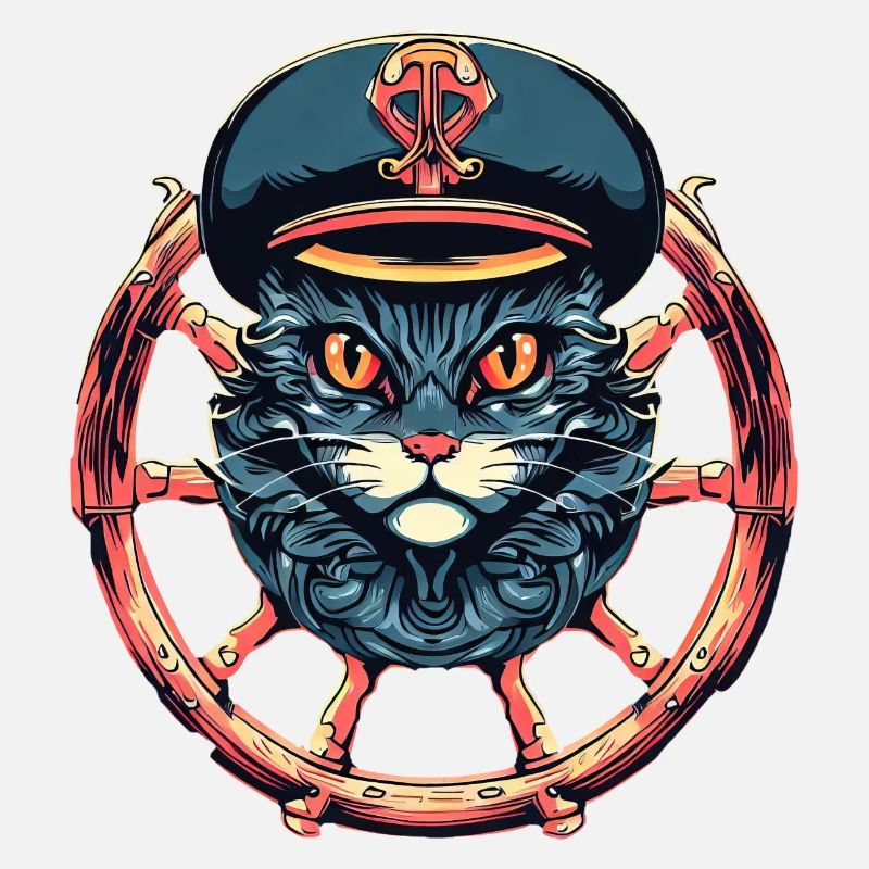 Captain Cat at the helm
