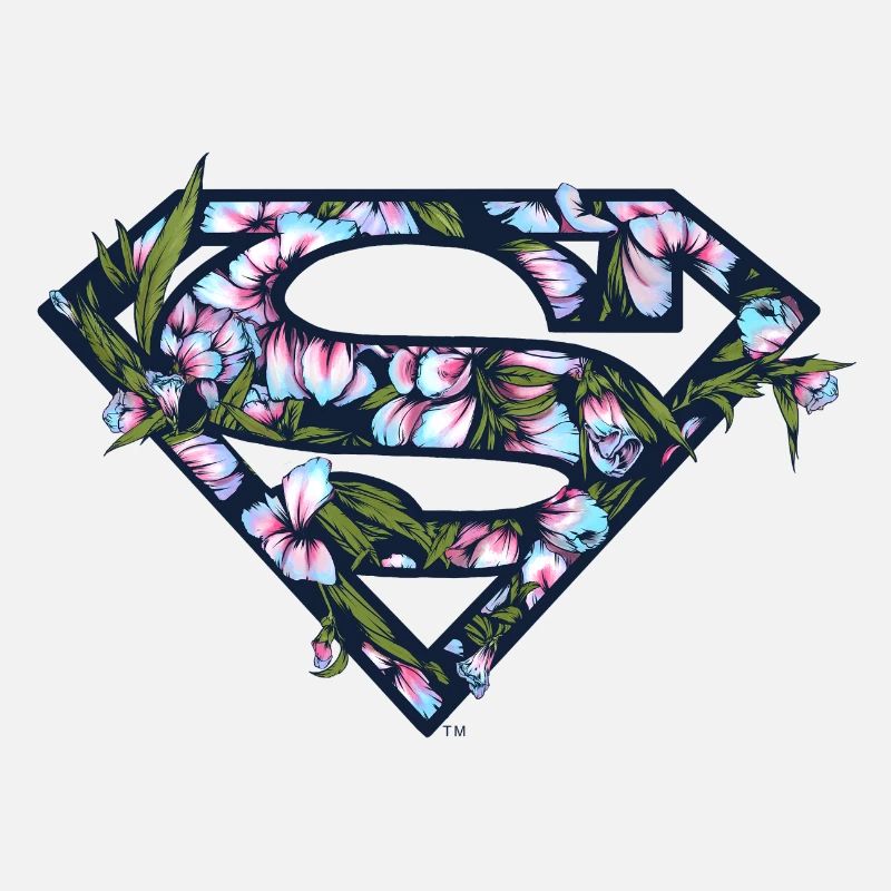 DC Comics Superman Florales Logo Blumenmuster