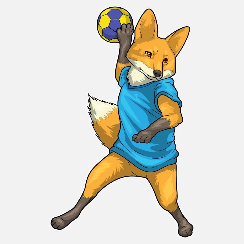 Fuchs Handballspieler Handball