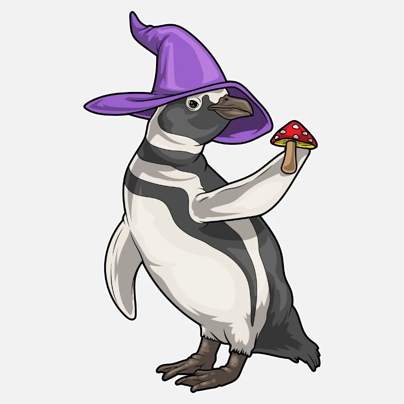 Pinguin Halloween Hexe