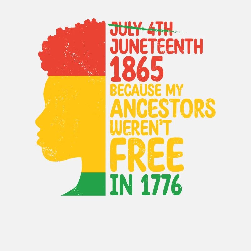 4. Juli Juneteenth 1865 Weil Meine Vorfahren