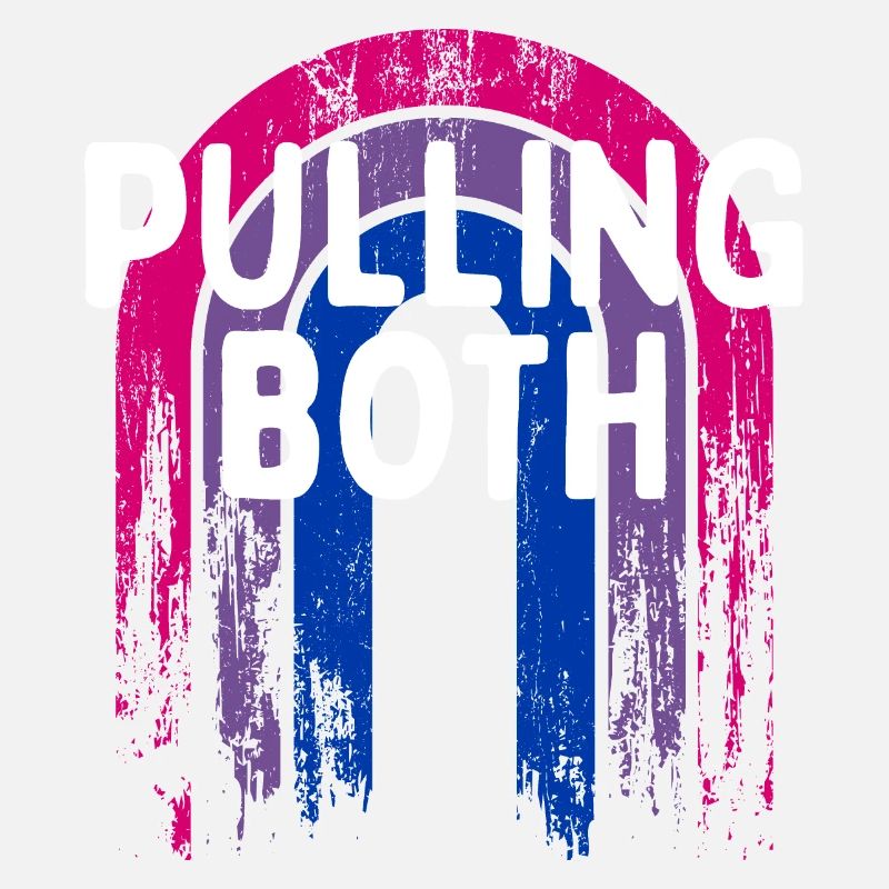 Pulling Both Bisexual LGBTQ Bi Pride Couples Funny