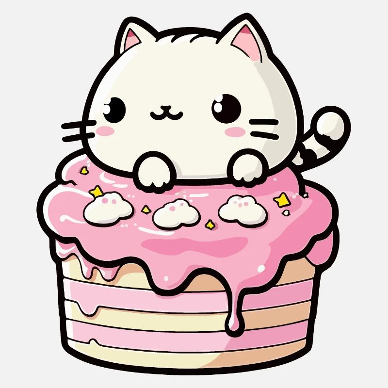 Chat gateau