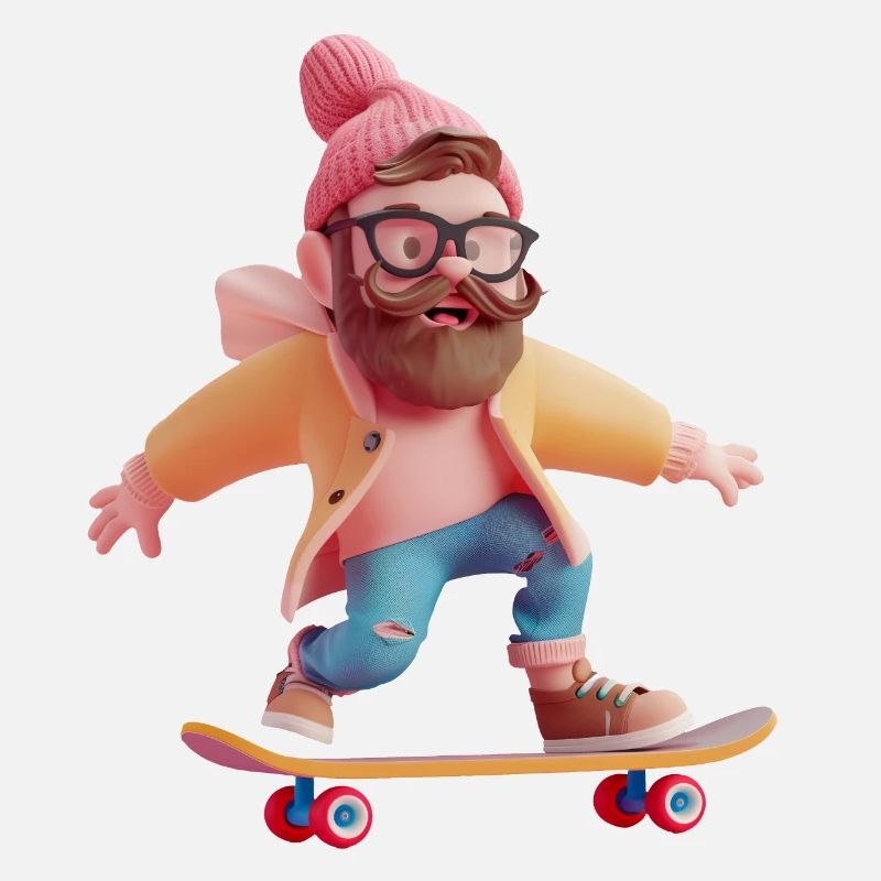 Cooler Skateboarder