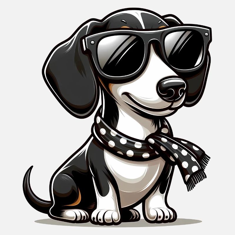 Chien teckel mignon