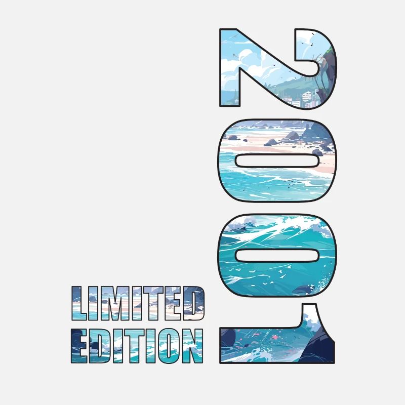 2001 Limited Edition T-Shirt Geburtstags Idee