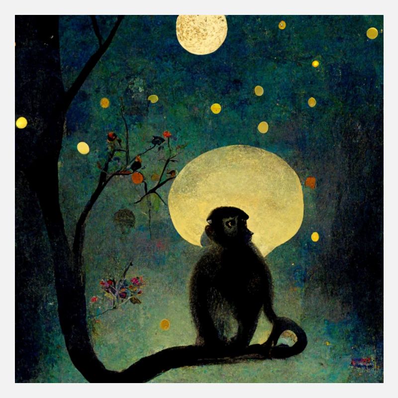 Le singe attend