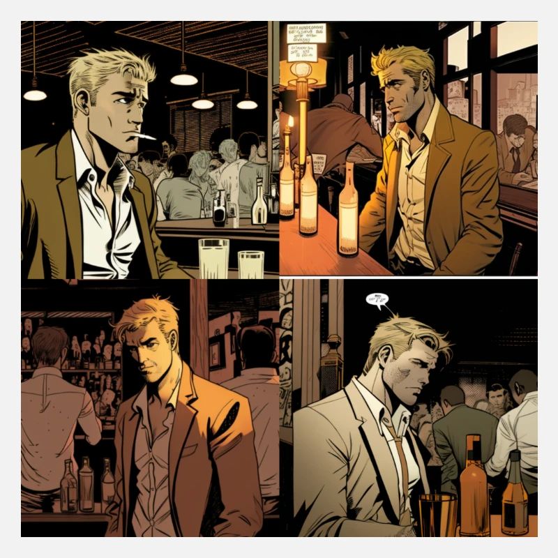 Person getting stared at in a bar