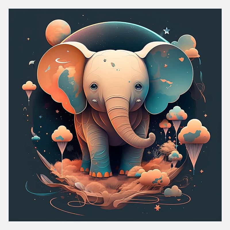 Fantaisie d’éléphant mignon