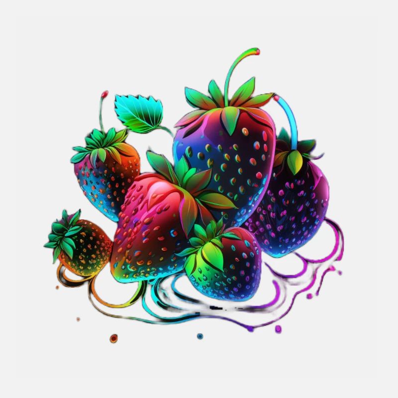 HÜBSCHE ERDBEEREN - BUNT