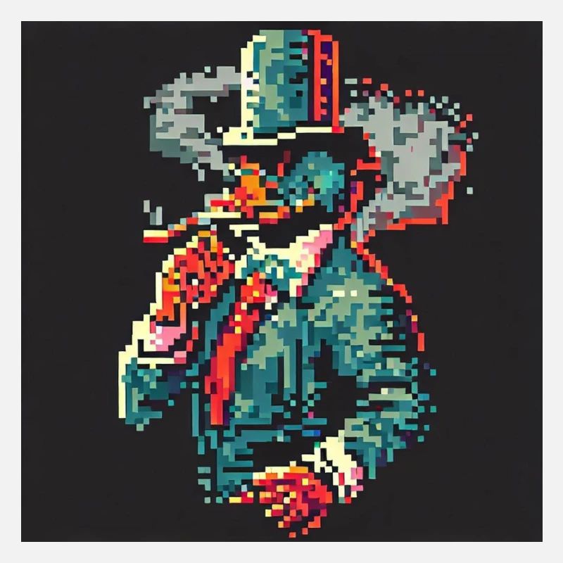Rauchende Ente [Pixelkunst]