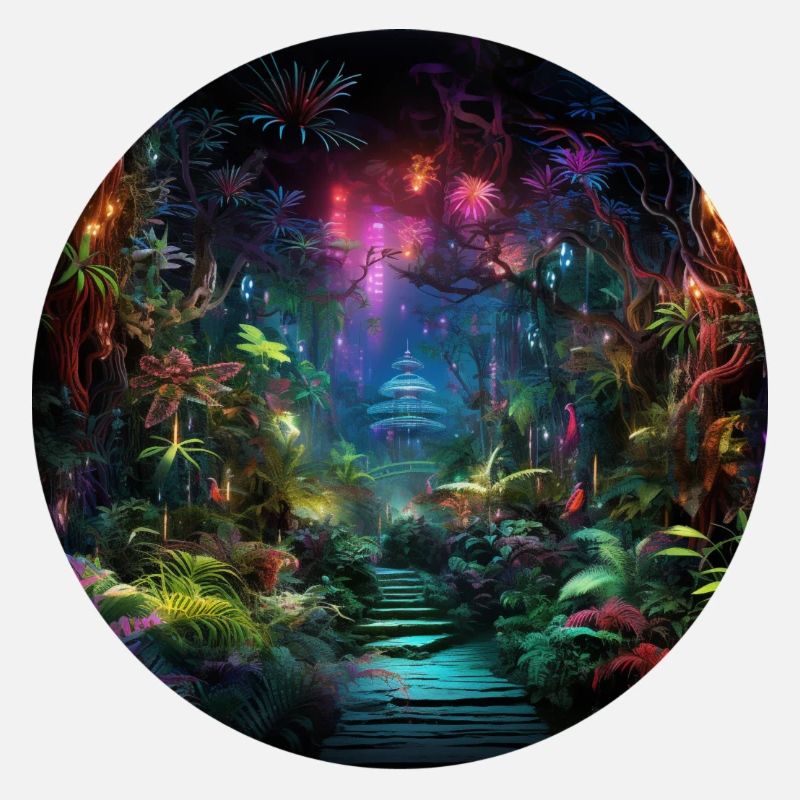 Dynamische Neonreisen: Die Welt des Neon Jungle