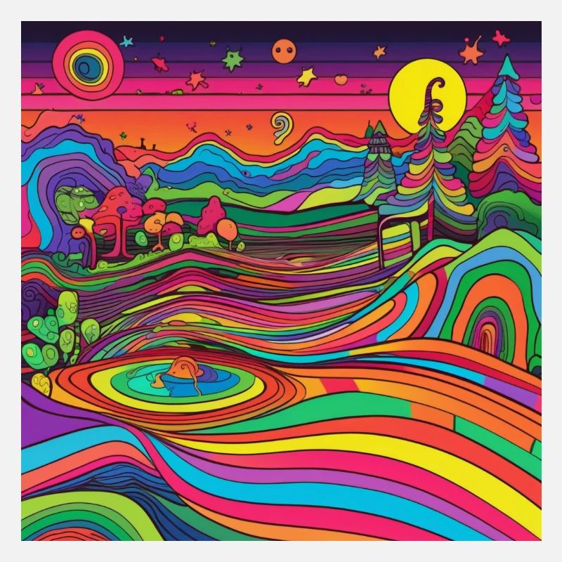Trippy Landschaft