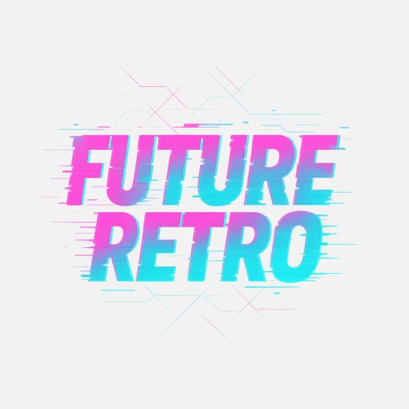 Glitchwave Retro Future – Y2K Neon Pixel Art