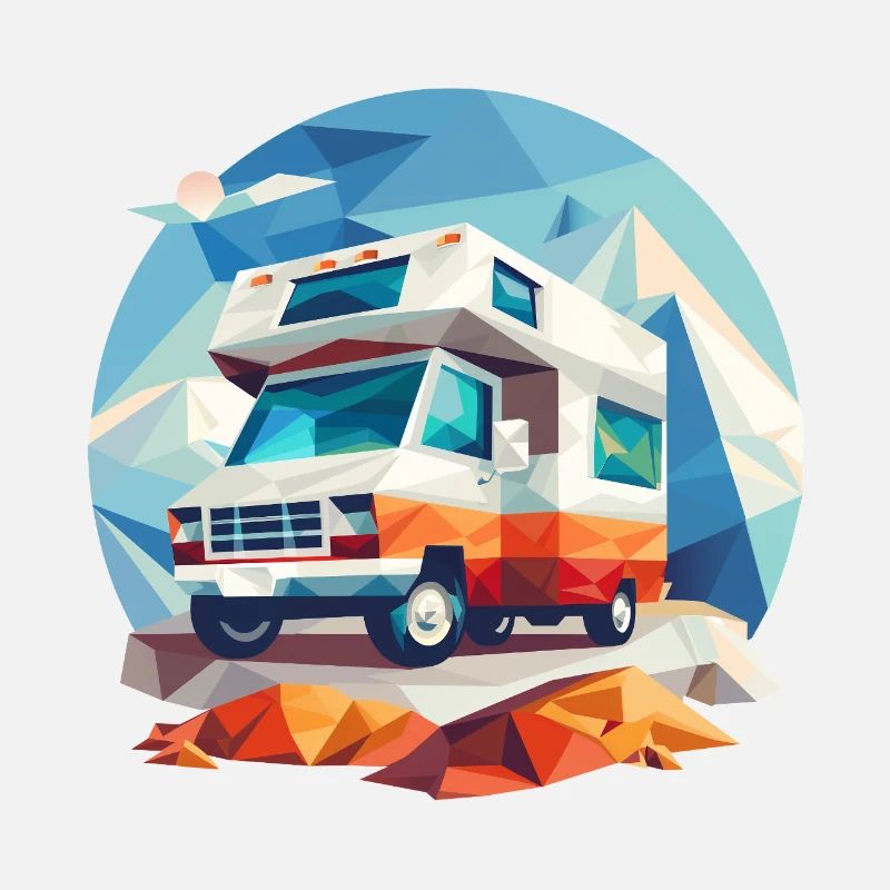 Low Poly Camping Abenteuer – Modern Retro Look