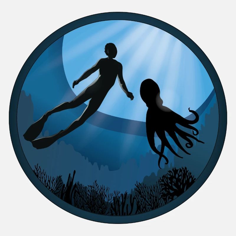 Diver with Octopus