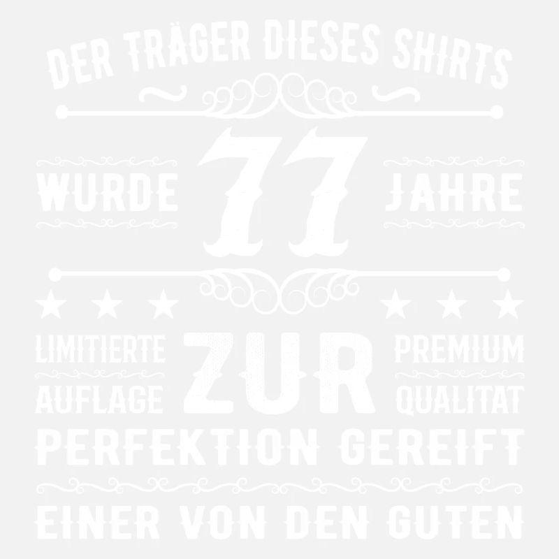 77 Jahre Geschenkidee zum 77 - Geburtstag