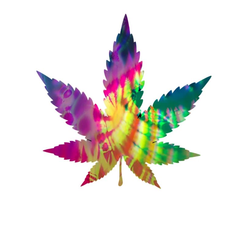 Tie Dye Batik Cannabis Leaf | Hemp leaf