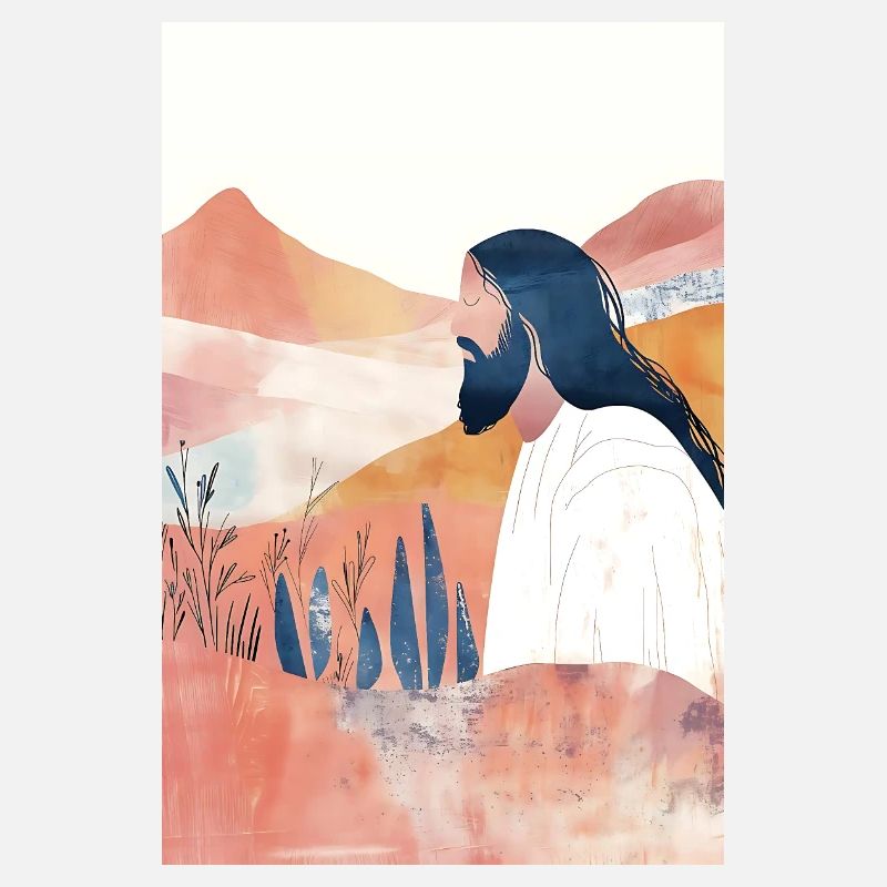 Moderne Jesus Kunstwerk