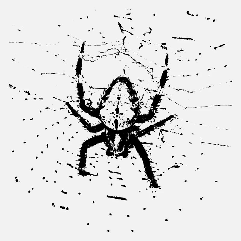 Spinne im Netz