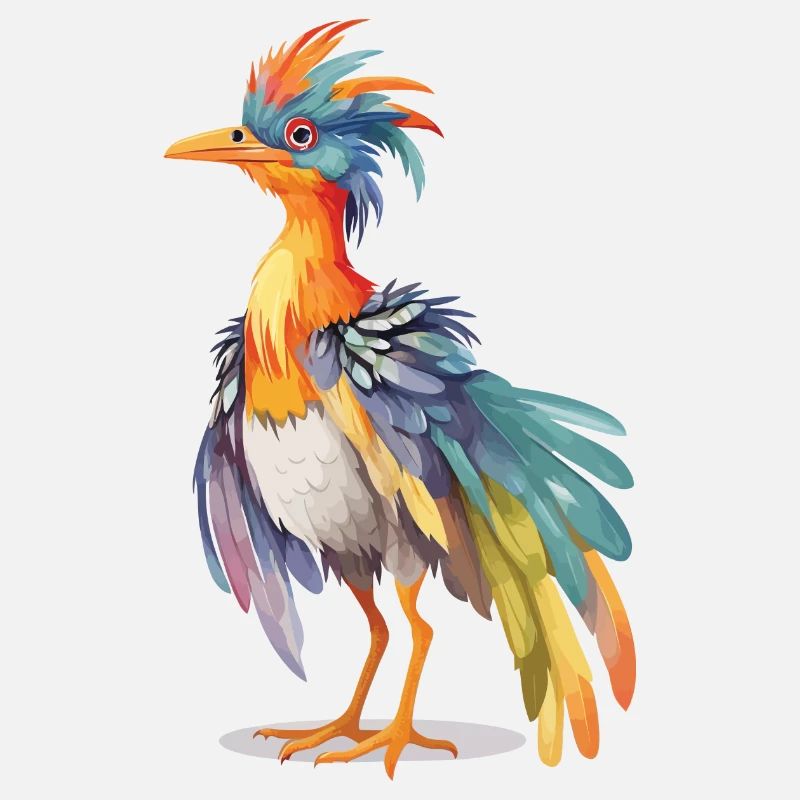 Cute Archaeopteryx Pastel Dino Design