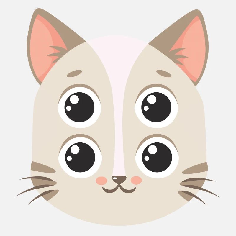 Creepy cat with 4 eyes Confusing