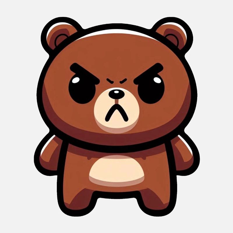 Fierce Brown Bear Art