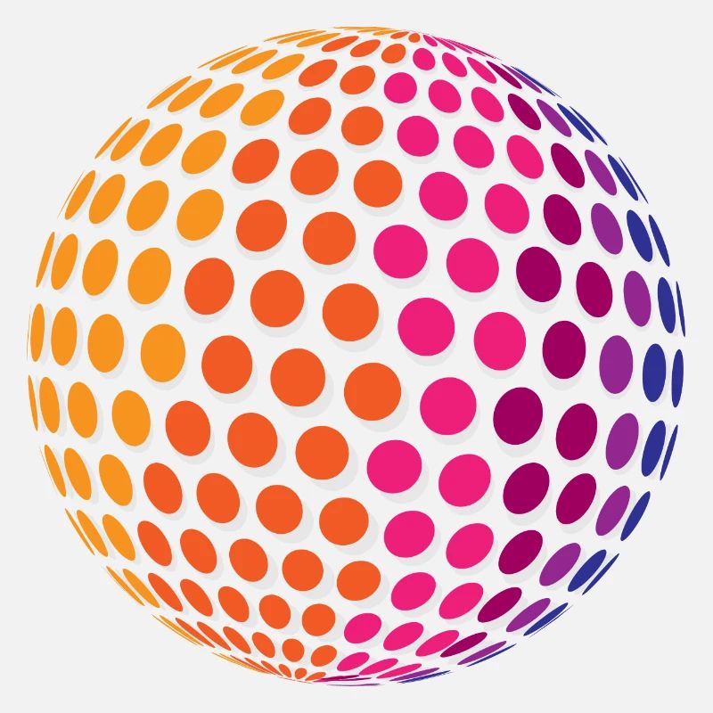 Dotted Rainbow Sphere