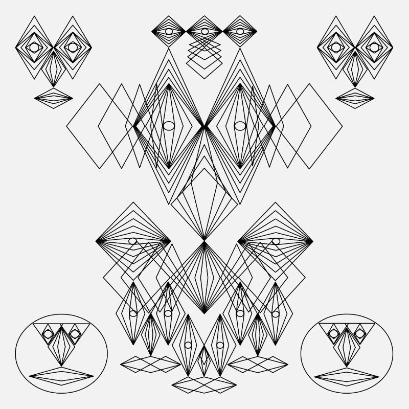 Conception abstraite: Crazy Faces Art