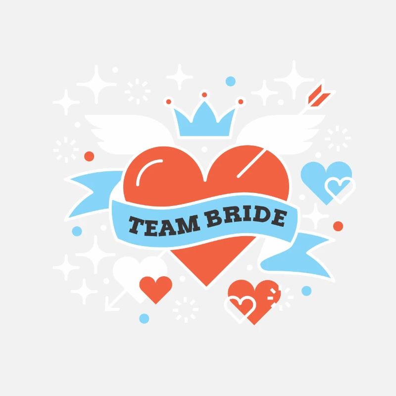 Team Bride Braut Hochzeit Geschenk Ehefrau Party