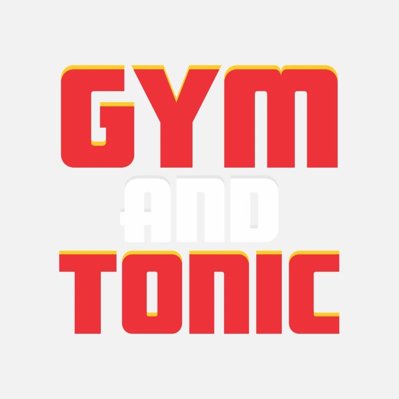 GYM AND TONIC GIN TRINKER TRAINING SPORT