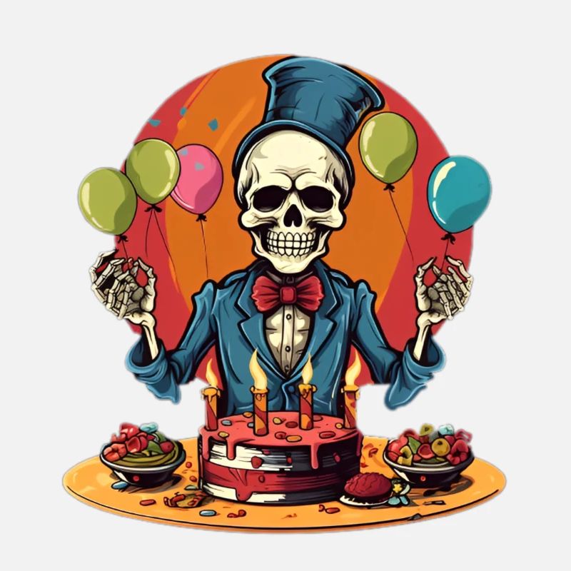 Skelett feiert Geburtstag!