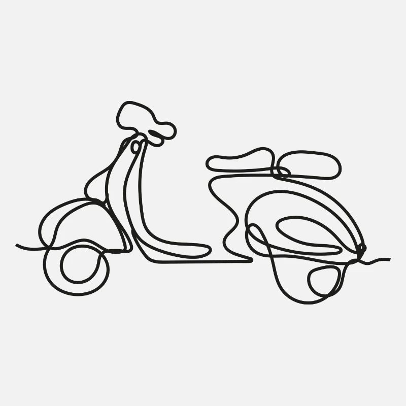 Biker Gift Motorcycle Line ART Gift