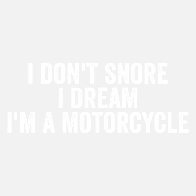 Ich schnarche nicht, ich träume, ich bin ein Motorrad