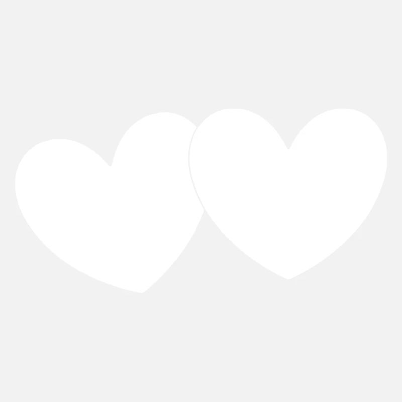 Weißes Herz Valentinstag