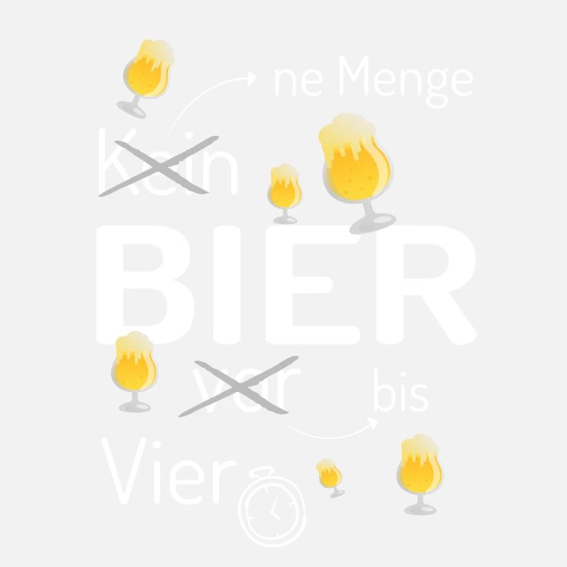 Bier vor Vier lustiger Spruch